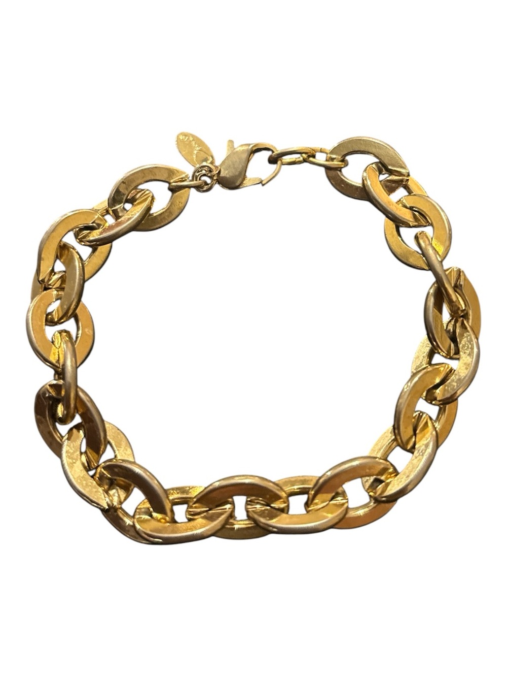 Vintage Oscar de La Renta gold tone link bracelet